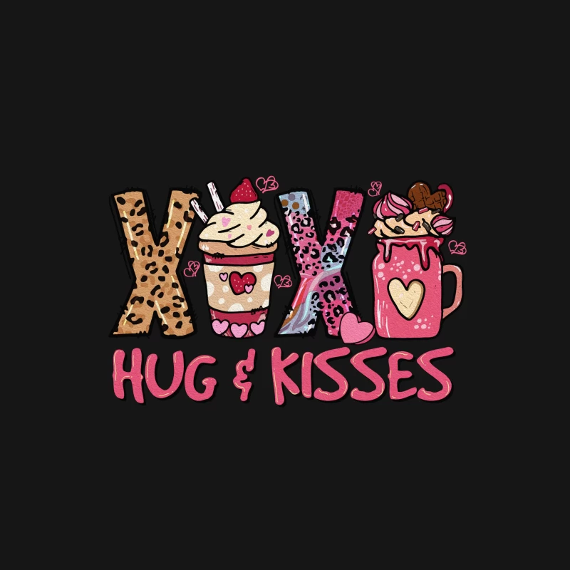 Design mit Umarmungen und Küssen Herren T-Shirt