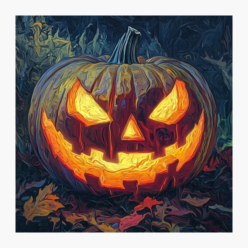 Glowing Jack-o'-Lantern: A Spooky Halloween Pumpkin Pin