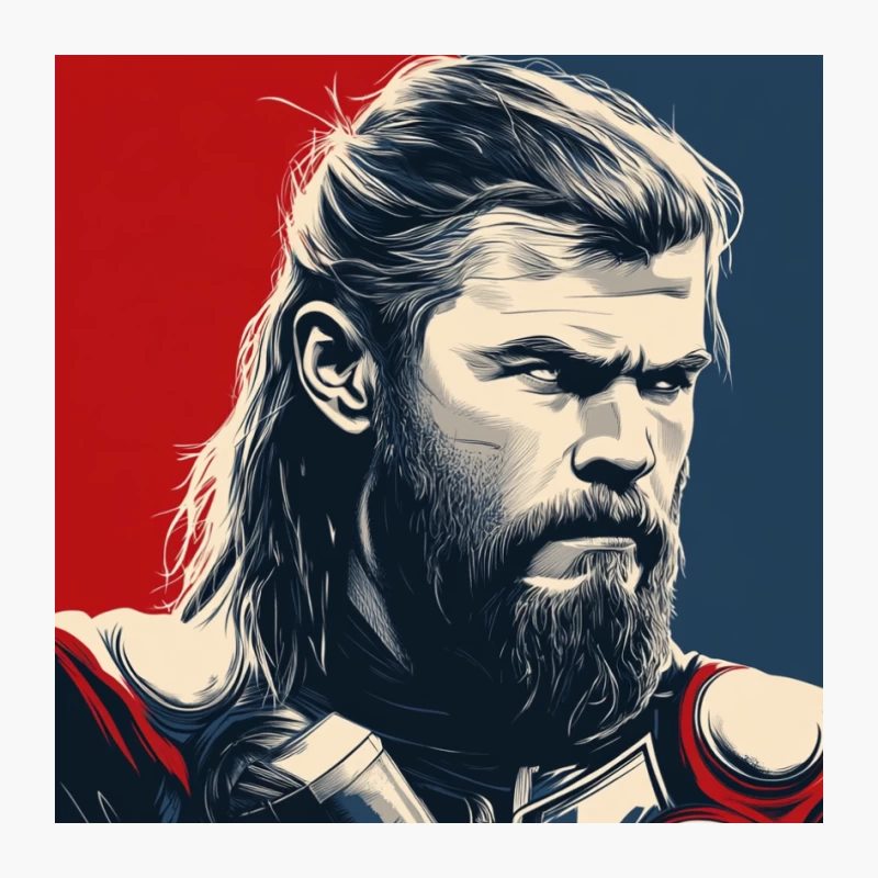 Iconic Thor Marvel Superhero Poster Pin
