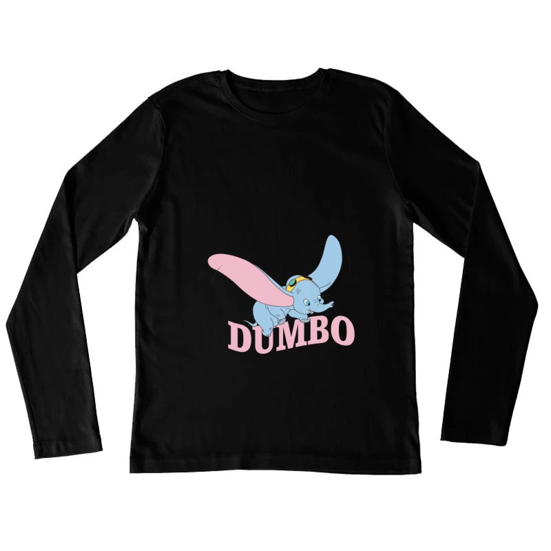 Fliegender Dumbo Elefant Damen Langarm T-Shirt