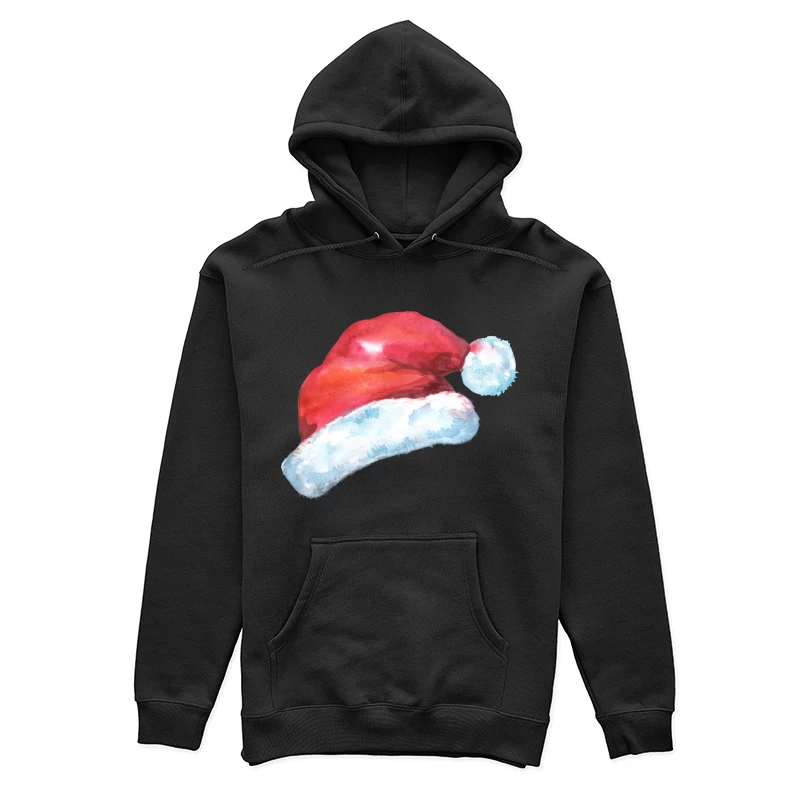 Chapeau de Noël en aquarelle Femme Sweat à capuche