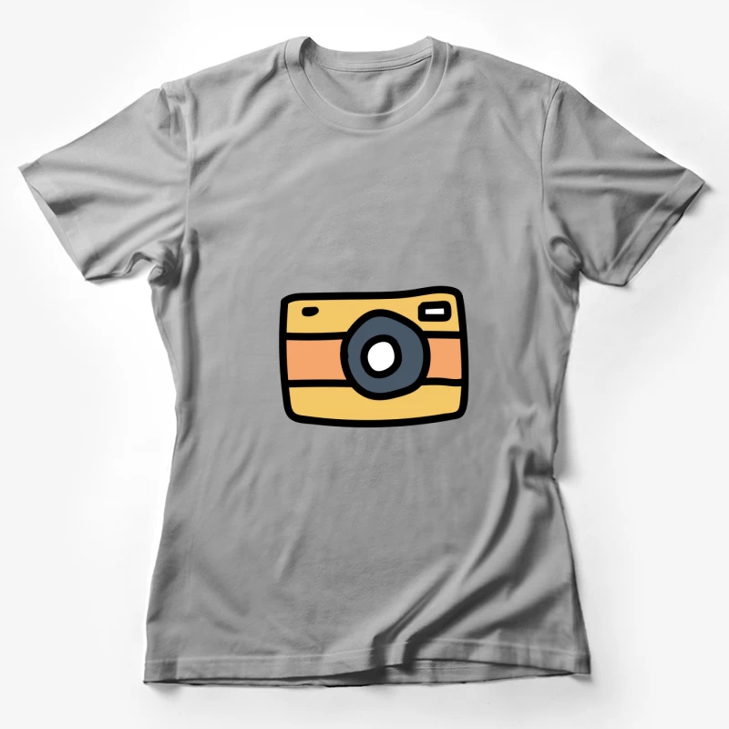 Icône de caméra vintage colorée Femme T-Shirt