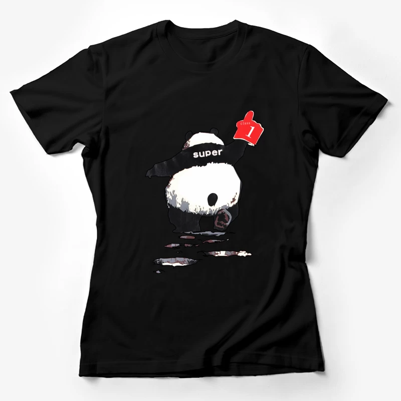 Tanzender Panda mit Daumen hoch Damen T-Shirt
