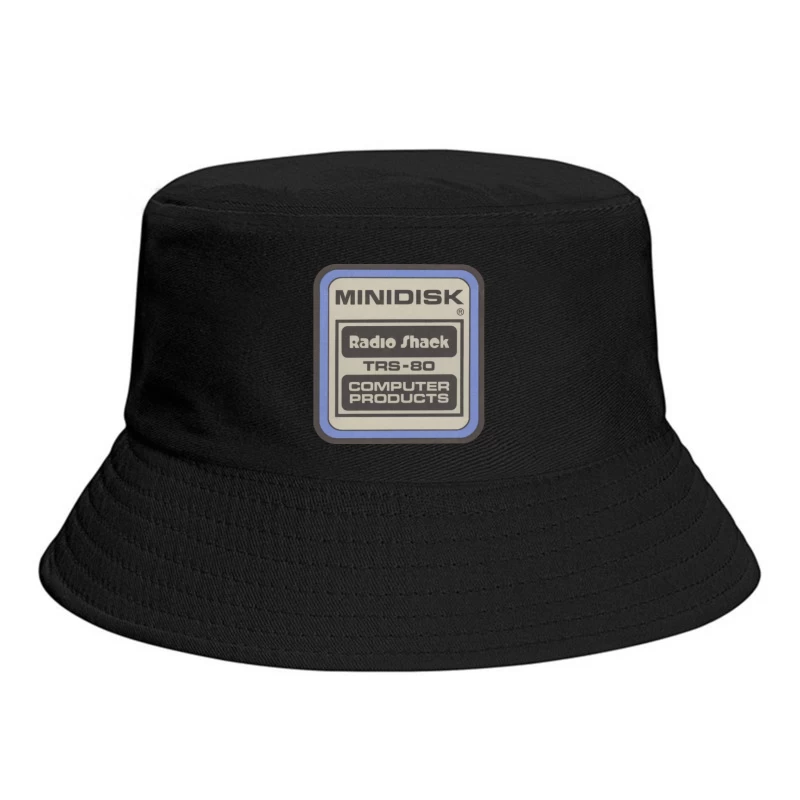 Vintage Radio Shack TRS-80 Minidisk Computer Products Label Bucket Hat