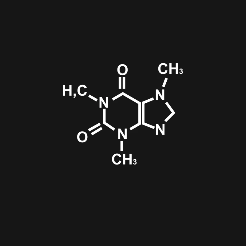 Caffeine Molecule Gamer Nerd Geek Science Funny Desk Mat