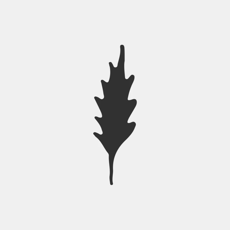 Silhouette de feuille de chêne Homme Débardeur