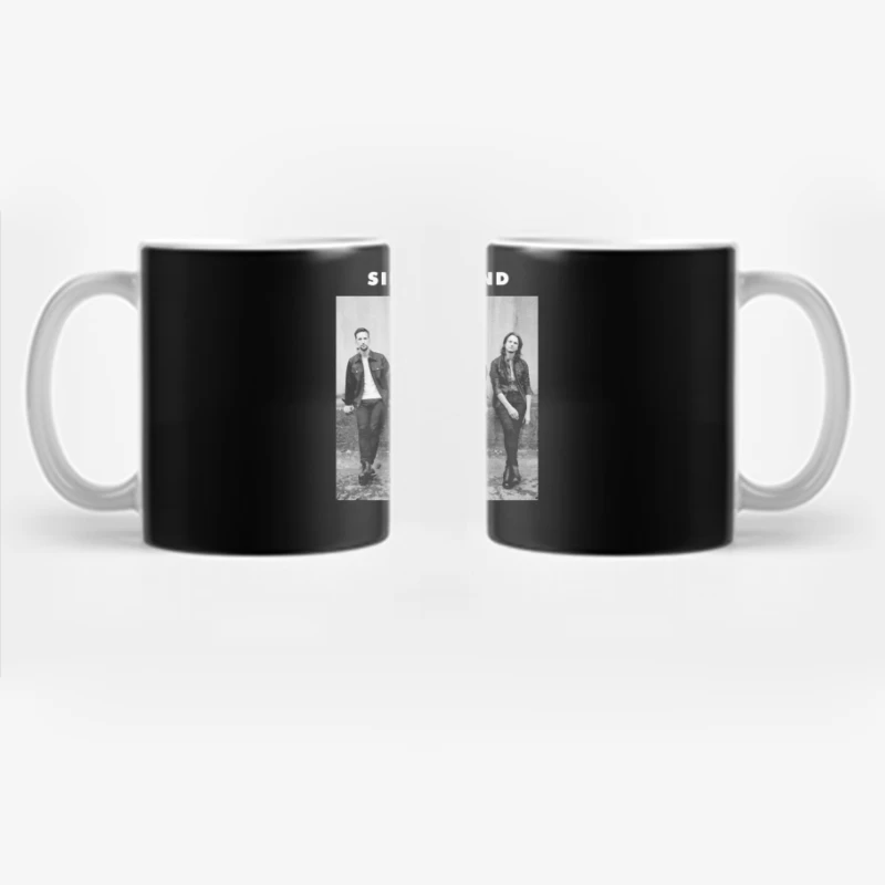 German Rock Band Silbermond - Black and White Promotional Photo Coffee Mug