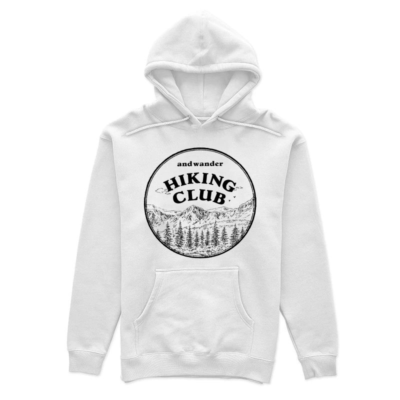 Hiking Club-Logo mit Bergen Damen Pullover Hoodie