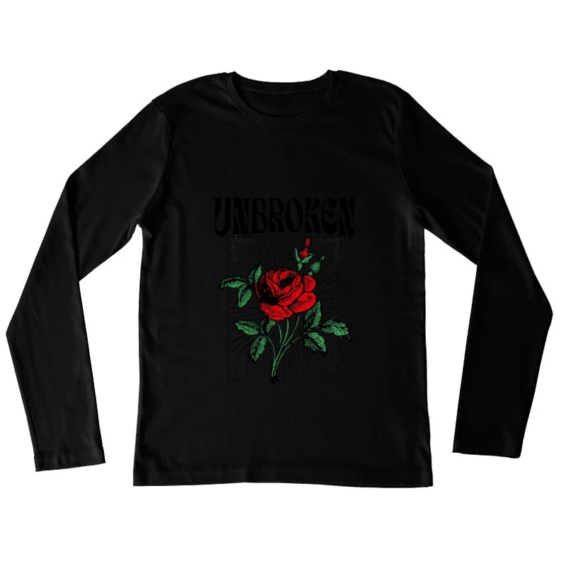 Ungebrochene Schönheit der Rose Damen Langarm T-Shirt