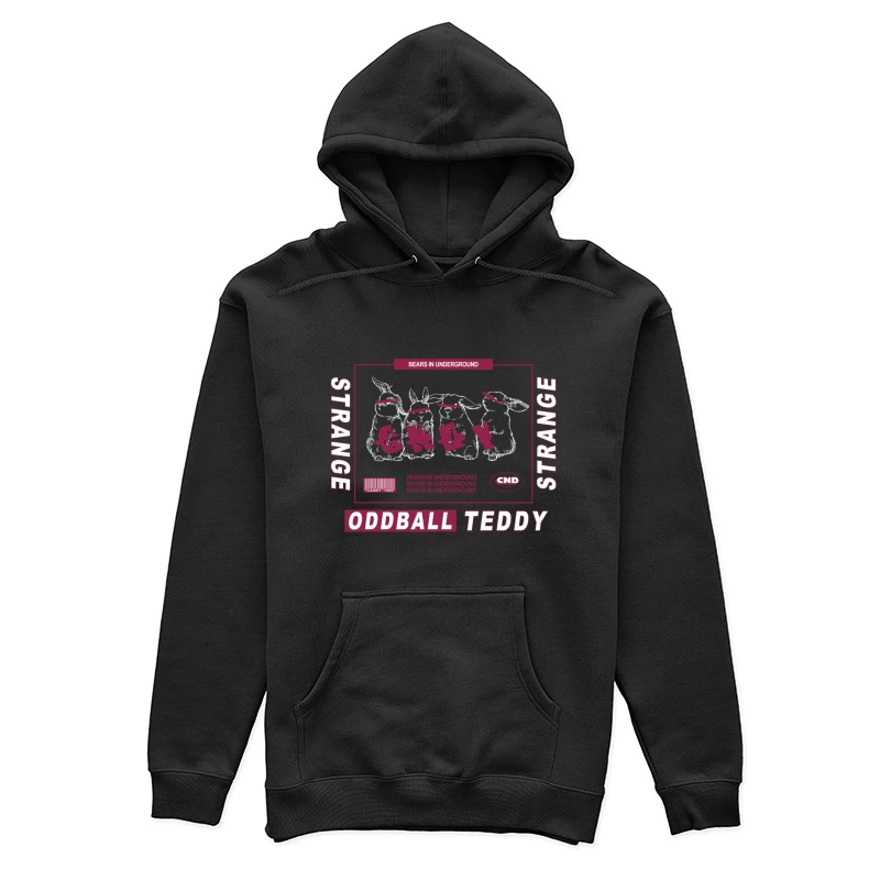 Seltsame Teddybären im Untergrund Damen Pullover Hoodie