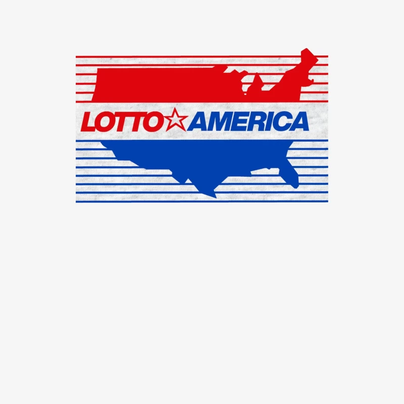 Lotto America Patriotic Logo Design with USA Map Male Long Sleeve T-Shirt