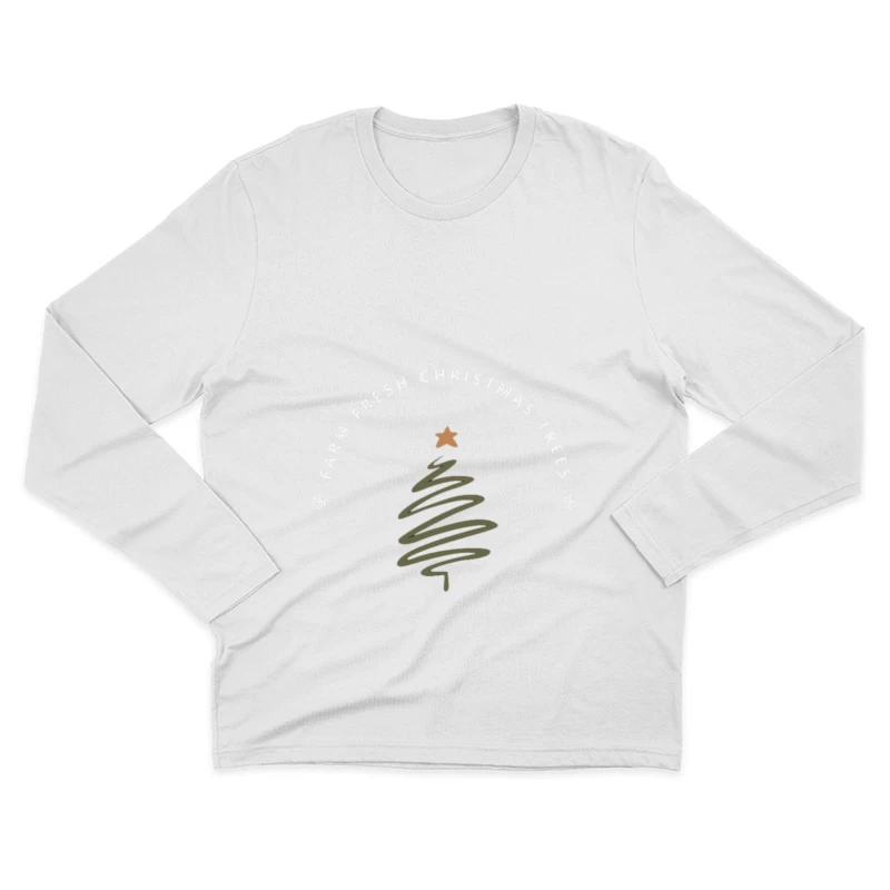 Arbres de Noël frais Homme Manches Longues T-Shirt