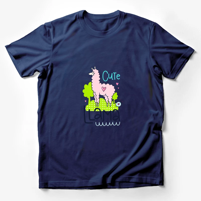 Lama mignon avec cœur Homme T-Shirt