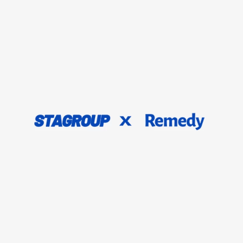 Stagroup und Remedy Kollaboration Logo Herren Pullover Sweatshirt