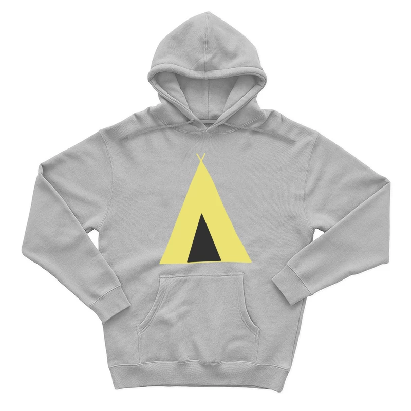 Tipi minimaliste jaune Homme Sweat à capuche