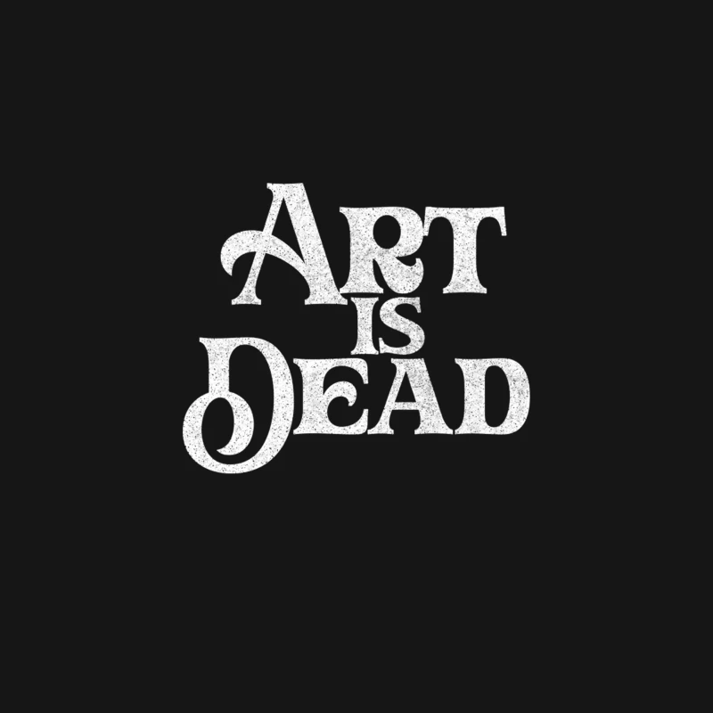 Art Is Dead  Typography Design Desk Mat