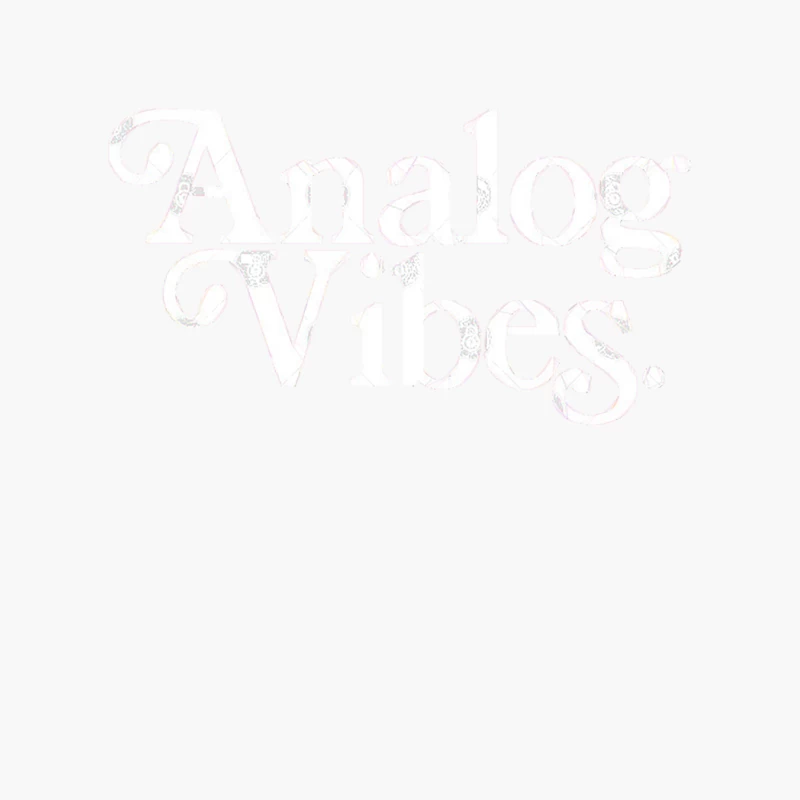 Analog Vibes Typography Design - Keyboard Synth PlayerElectro DJ Cotton Tote Bag