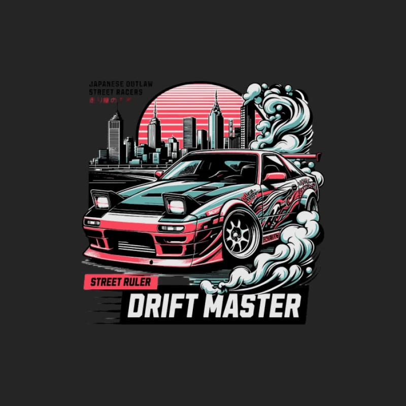 Voiture de Drift dans Paysage Urbain Femme Sweat-shirt à enfiler