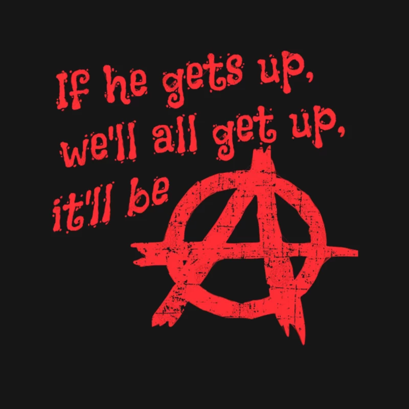 Anarchist Revolutionary Slogan Mouse Pad