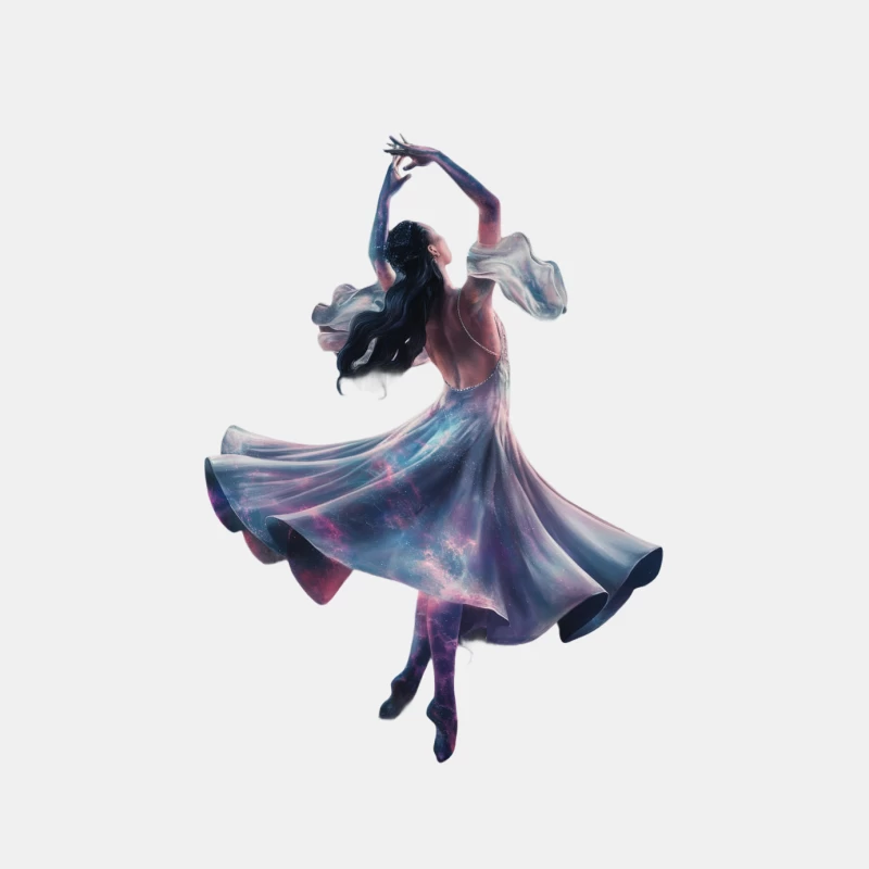 Ethereal Dancer in Flowing Fantasy Dress Male Tank Top