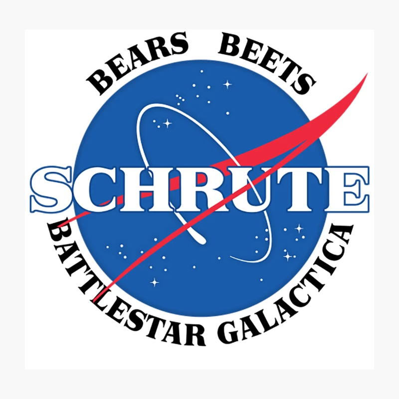 Dwight Schrute  Nasa Parody Design Throw Pillow