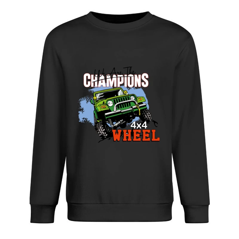 Geländeabenteuer mit 4x4 Fahrzeug Herren Pullover Sweatshirt