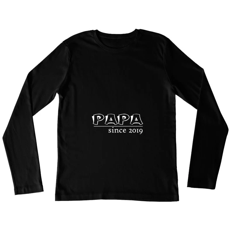 T-shirt Papa depuis 2019 Femme Manches Longues T-Shirt