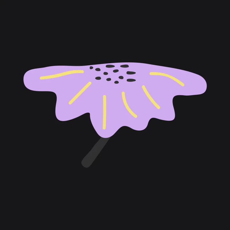 Fleur stylisée violette Homme Sweat à capuche