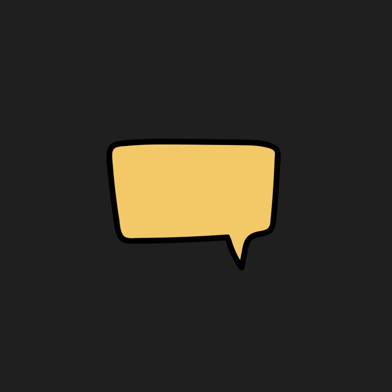 Bulle de Dialogue Jaune Homme Débardeur