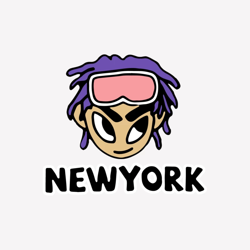 Stilvolles New York Cartoon-Design Damen T-Shirt