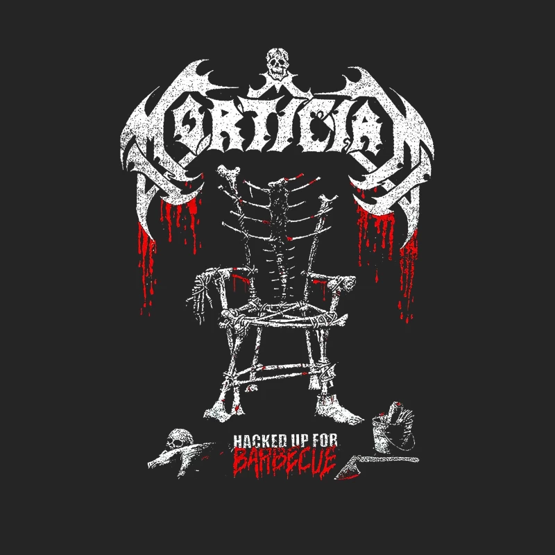 Mortician Hacked Up For Barbeque Male Pullover Sweatshirt