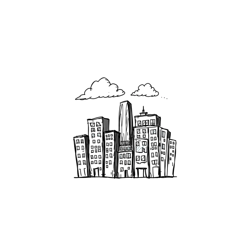 Cityscape at Night Travel Mug