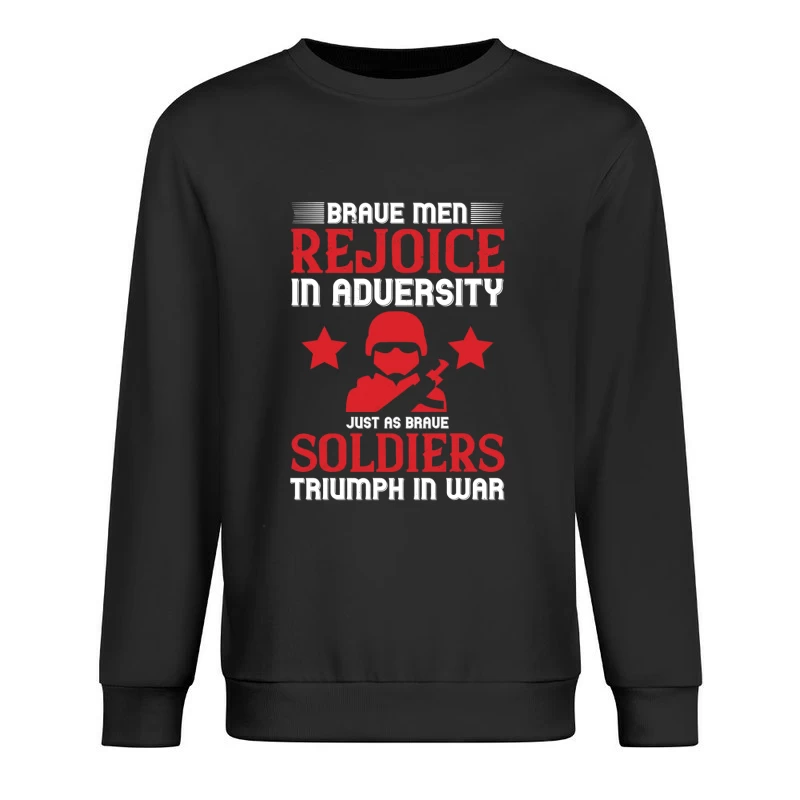 Courage et Victoire des Soldats Homme Sweat-shirt à enfiler