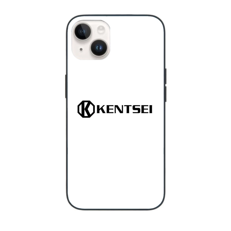 Kensei Black and White Geometric Brand Logo iPhone Case