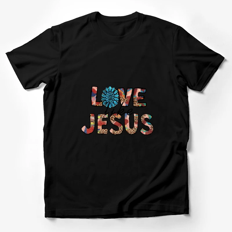 Bunter Liebesbrief an Jesus Herren T-Shirt