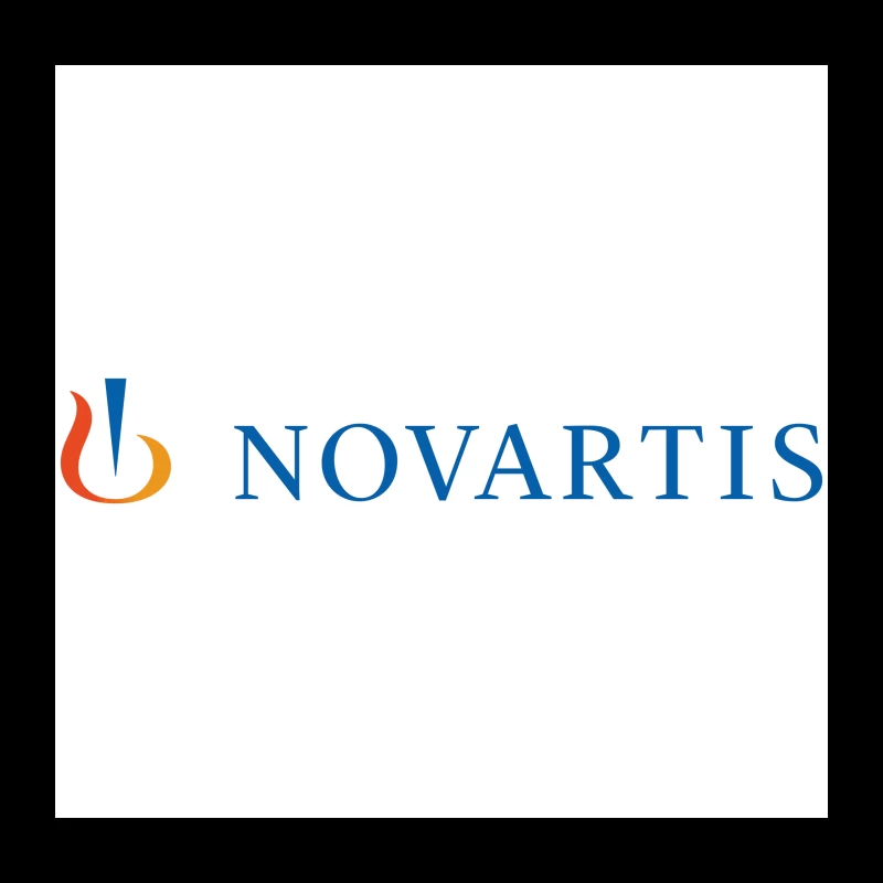 Novartis Healthcare Company Corporate Logo Throw Pillow