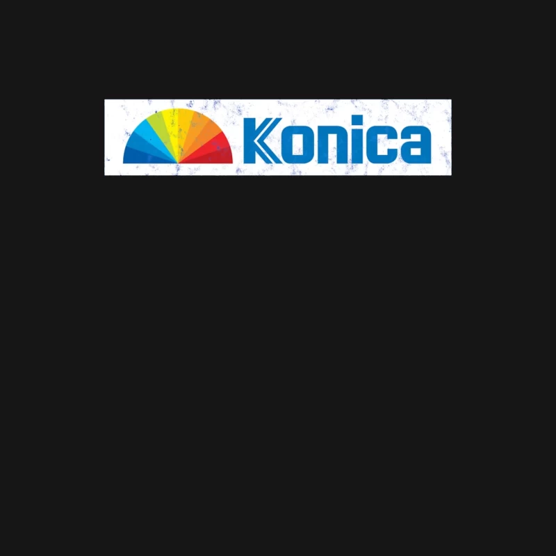 Konica Corporate Logo with Rainbow Semicircle Design Female Long Sleeve T-Shirt