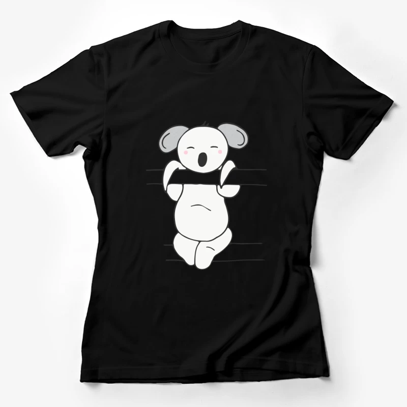 Koala mignon bâillant Femme T-Shirt