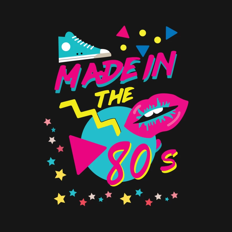 Design rétro des années 80 Femme Manches Longues T-Shirt