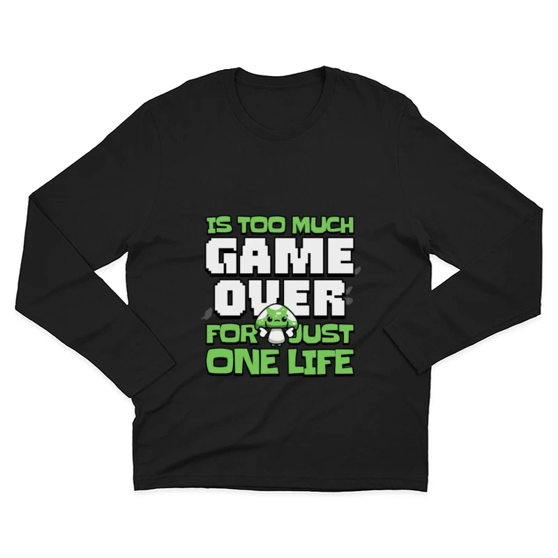 Citation de Jeu avec Champignon Homme Manches Longues T-Shirt