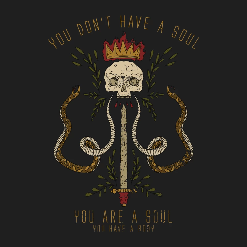 Concept de l'âme avec crâne et serpents Homme Débardeur
