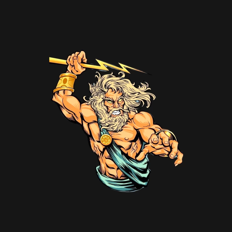 Zeus: The God of Lightning Male Long Sleeve T-Shirt