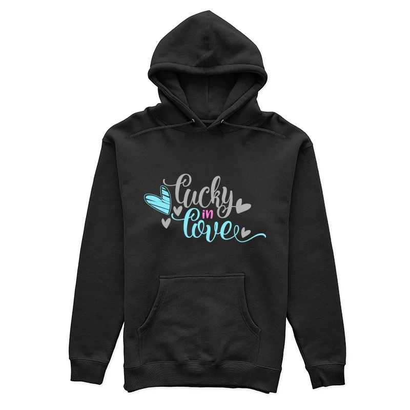 Motif chance amoureux avec cœurs Femme Sweat à capuche