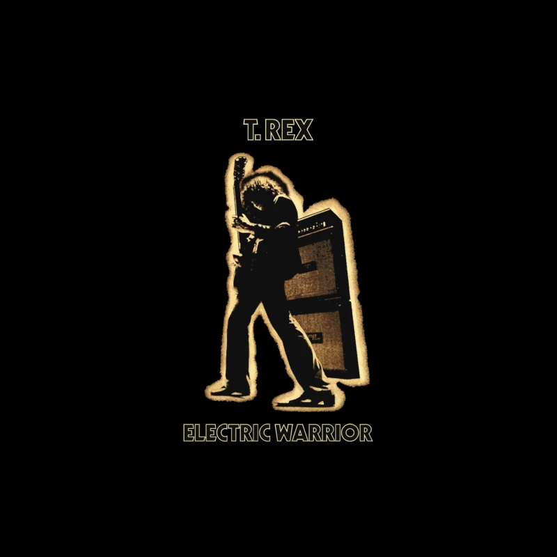 T.Rex 'Electric Warrior' Classic Rock Album Cover Silhouette Mouse Pad