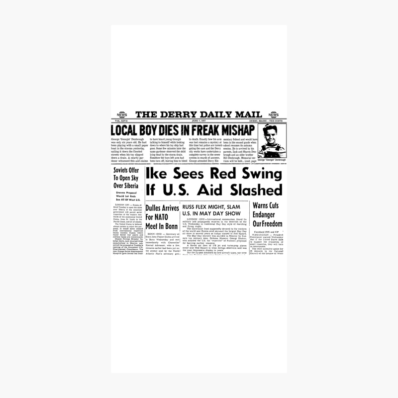 IT Newspaper Headlines iPhone Case