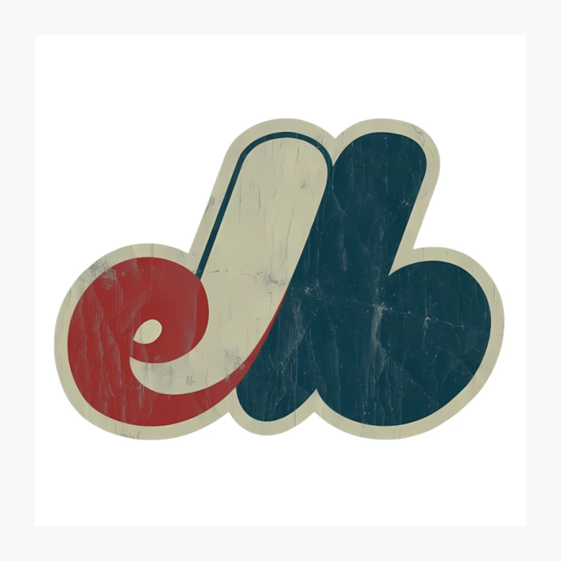 Vintage Montreal Expos Retro Baseball Logo Design Pin