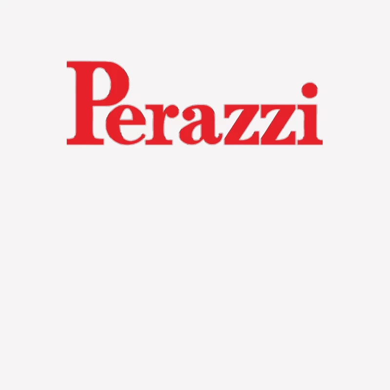 Perazzi Red Logo Typography Female T-Shirt