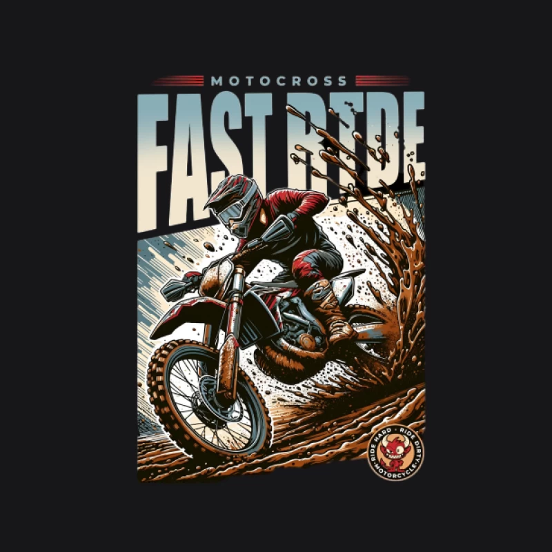 Course rapide de motocross dans la boue Homme Sweat à capuche