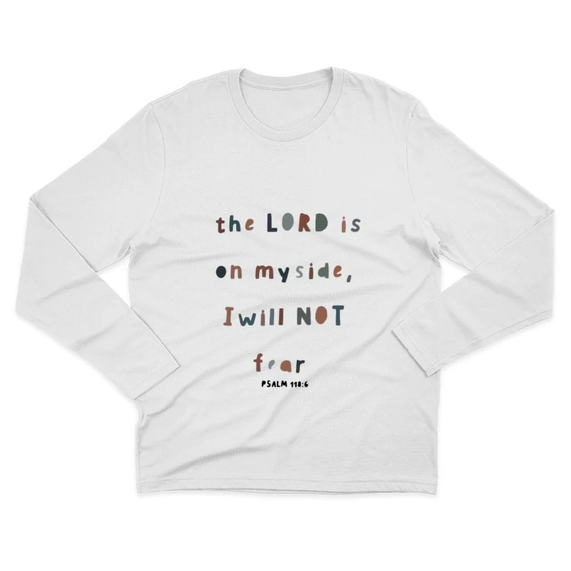 Vertrauen und Glaube Zitat aus der Bibel Herren Langarm T-Shirt