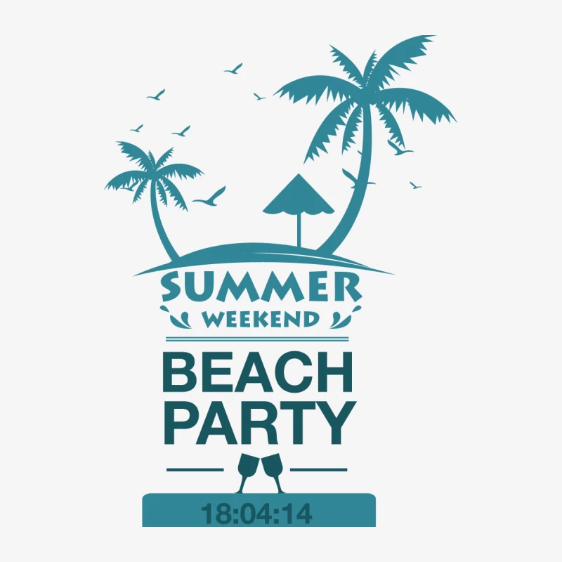Strandparty am Sommerwochenende Herren Pullover Sweatshirt